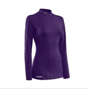 Under Armour cold gear active top purple size S